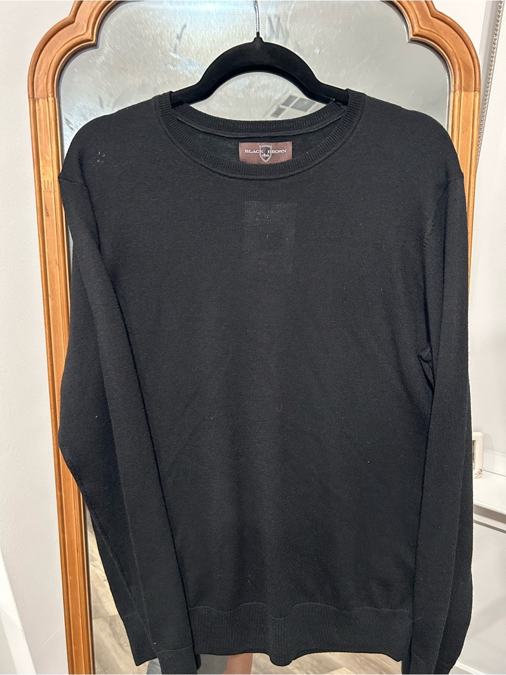 Black Brown 1826 Black Crewneck Sweater